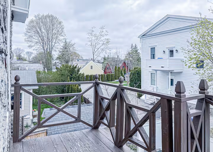 Balcony with neighborhood view